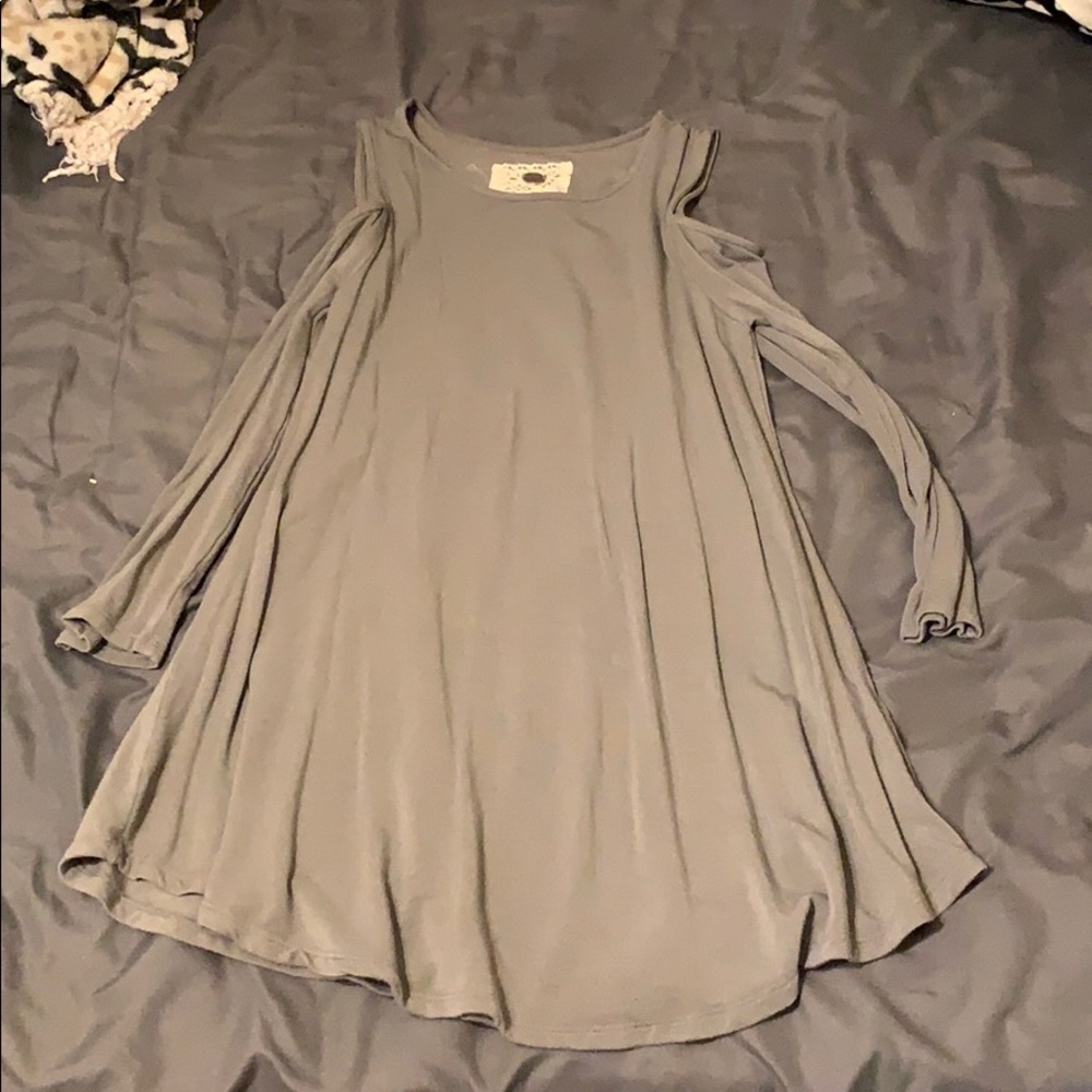 Grey Cupio 3 quarter sleeve tunic top